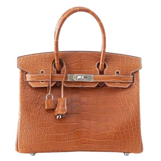 Birkin 30 Bag Fauve Barenia Matte Alligator Very Rare